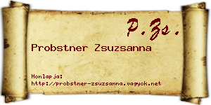 Probstner Zsuzsanna névjegykártya