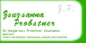 zsuzsanna probstner business card